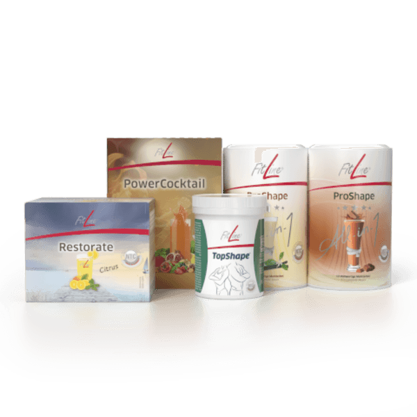 TopShape Optimal-Set (PowerCocktail + Restorate Citrus + TopShape + 2x ProShape)